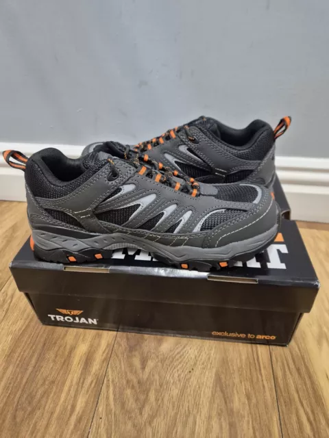 Trojan steel toe cap trainers clearance