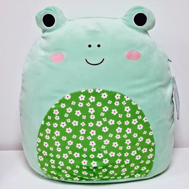 BNWT LARGE FROG Squishmallow Frog Wendy Floral Belly 16” 40cm - Retired  £47.99 - PicClick UK