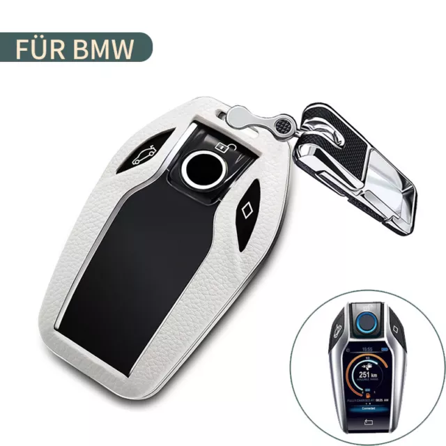 Autoschlüssel Echt Leder Schlüssel Hülle für BMW X1 U11 ix1 2er