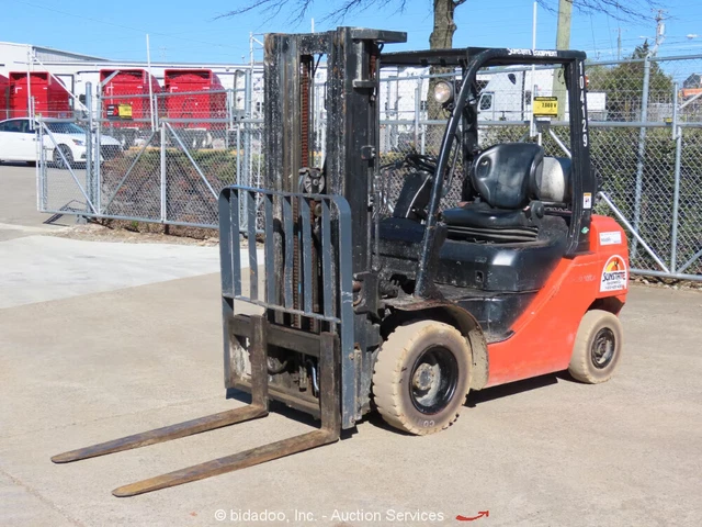 2012 Toyota 8FGU25 5,000 lbs Pneumatic Warehouse Forklift Truck SS LP bidadoo