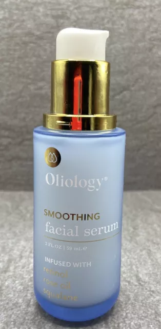 Oliology Smoothing Facial Serum Infused With Retinol Rose Oil & Squalane 2 Oz