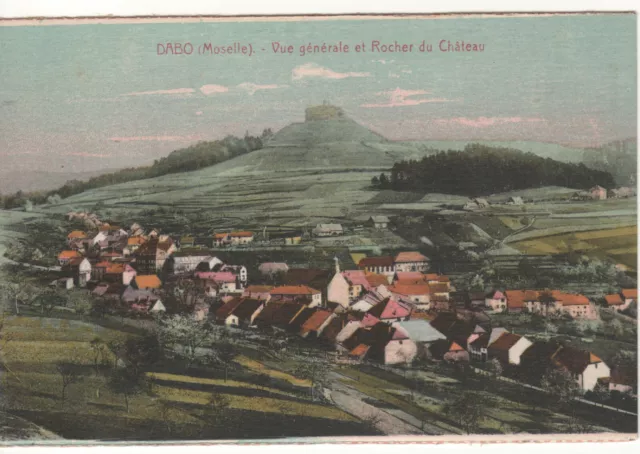 Cpa - Dabo (57 Moselle) - Vue Générale Et Rocher Du Château - Non Écrite