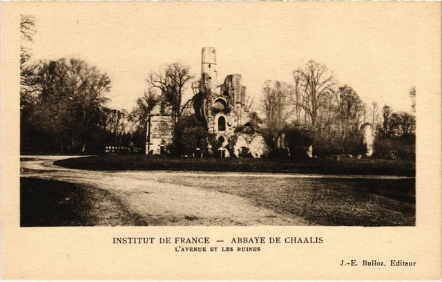 CPA Institut de France - Abbey of Chaalis - L'Avenue - Ruins (1032541)