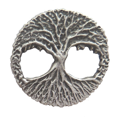 Yggdrasil The World Tree Viking Norse Pewter Pin Badge