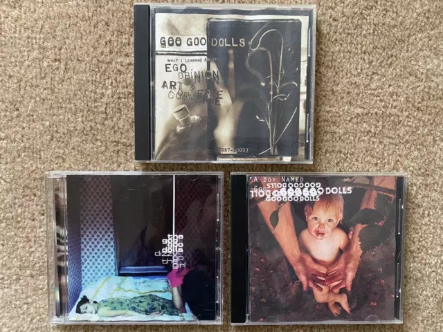 Goo Goo Dolls 3 CD Lot **READ BELOW** Boy Named Goo, Dizzy Up The Girl, EOAC