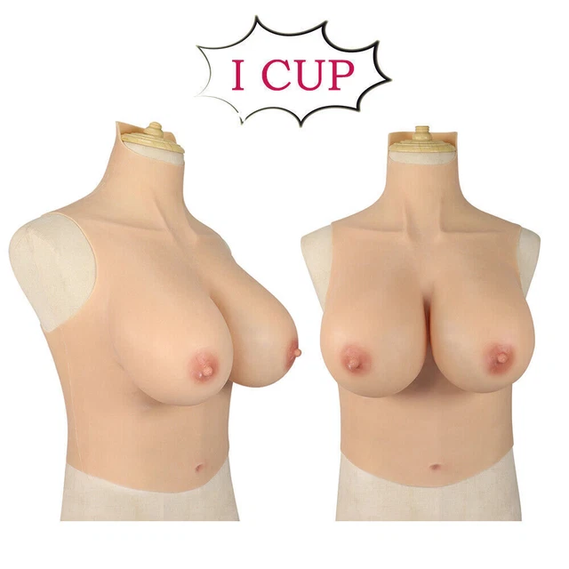 Silicone K Cup Forme Del Seno Artificiale Crossdressing Grandi Tette Finte Costume Cosplay Drag Queen Su Transgender Shemale - Foto 5