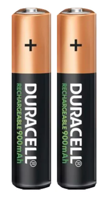 2x Duracell Power Akkus Accus AAA Micro 900 mAh wiederaufladbar Neuware aus 2024