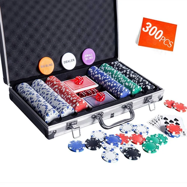Casino Poker Chip Set - 300PCS Poker Chips with Aluminum Case, 11.5 Gr...
