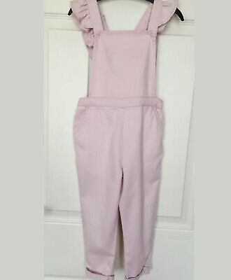 Next Girls Baby Pink Dungarees With Ruffles Age 2-3 Years