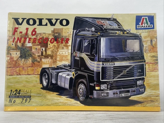 C Lab Model Kit ITALERI VOLVO F-16 Intercoller Tractor Trailer Truck Cab Model Kit 1/24 ...