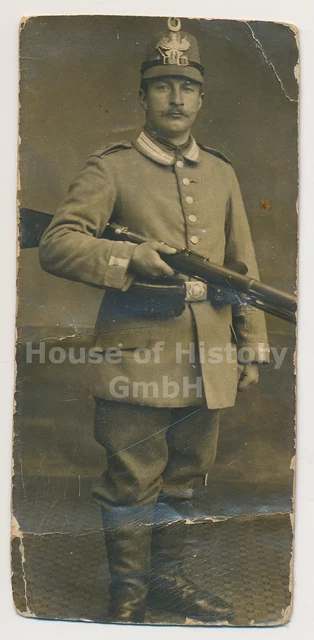 122502, Portraitfoto CDV, Mecklenburg, Jäger Bataillon 14, JB 14, feldgr Tschako