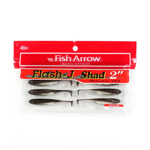 Fish Arrow Soft Lure Flash J Shad 2 Inch 8 Piece per pack #07 (1710)