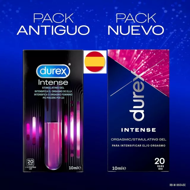 Durex Gel orgasmo intenso estimulador de clítoris 10ml, 20 usos,compatible látex