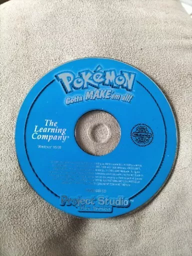 Pokemon Project Studio Red Version CD-ROM - Gotta Make 'Em All! (2001) NEW