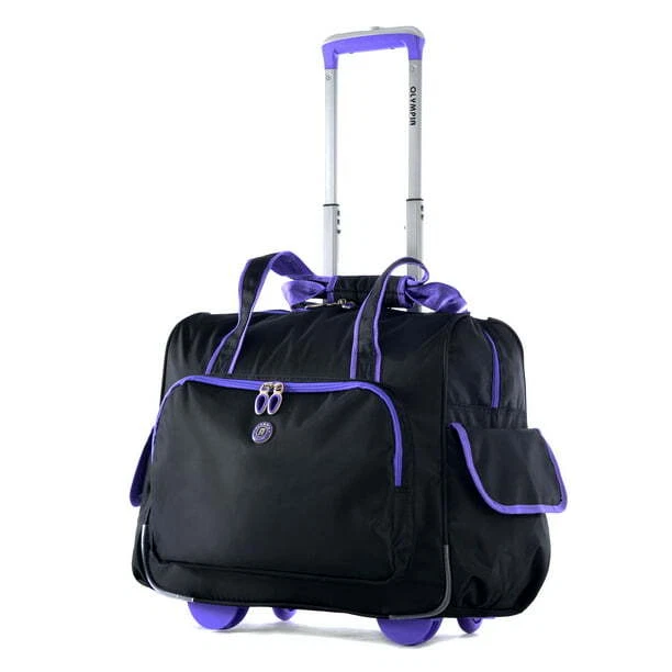 Olympia USA Deluxe Fashion Rolling Overnighter Luggage