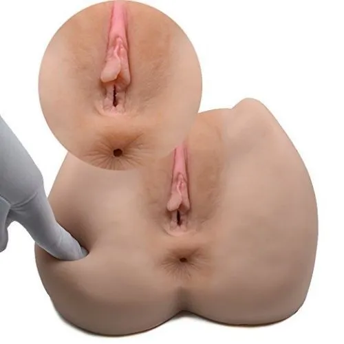 3D Realistic Silicone Ass Anal Vagina Pussy Lifelike Male-Masturbator-Real