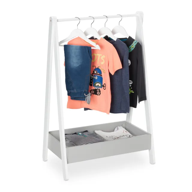 Garde-robe enfant Porte manteau Support Mobilier vêtements enfant Chambre enfant