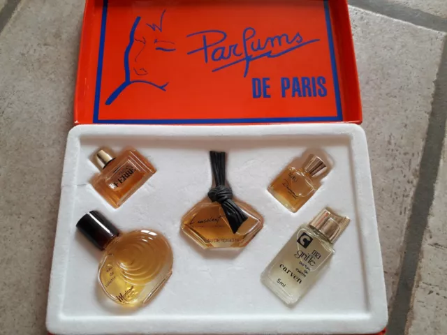 coffret 5 miniatures de parfum les parfums de paris neuf