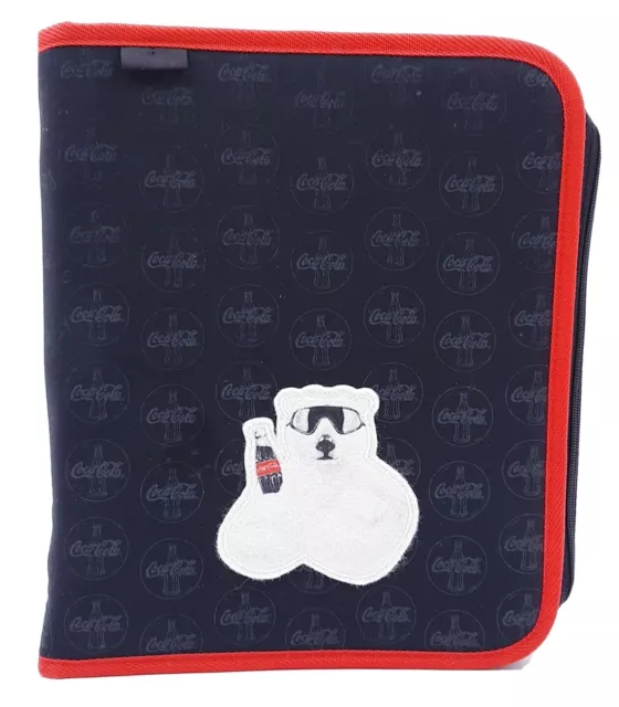 Vintage Coca Cola Polar Bear Always Trapper Keeper 3 Ring Binder 1998 folder