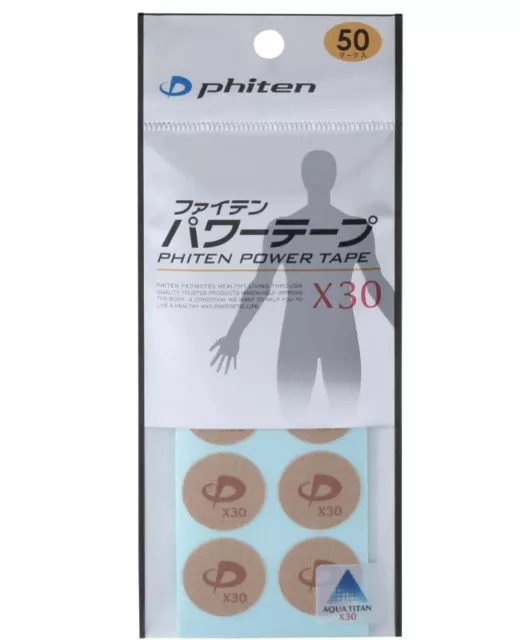 Phiten X30 Titan Power Tape Scheiben (50 pro Packung) Japanisch