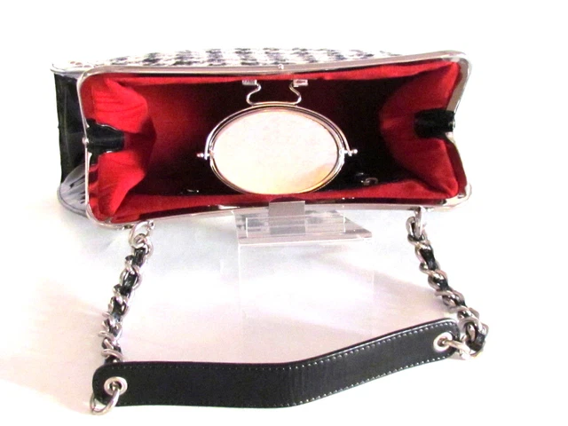 Women's Bags Handbags Designer Bags Trina Turk Black White Chain Shoulder Strap
