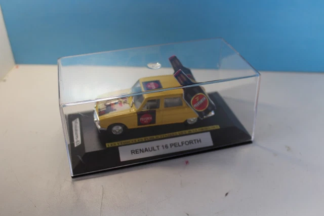 Renault 4CV Perrier – Véhicule Pub 30 Glorieuses – Échelle 1/43 – Fait Main, Très Bon état