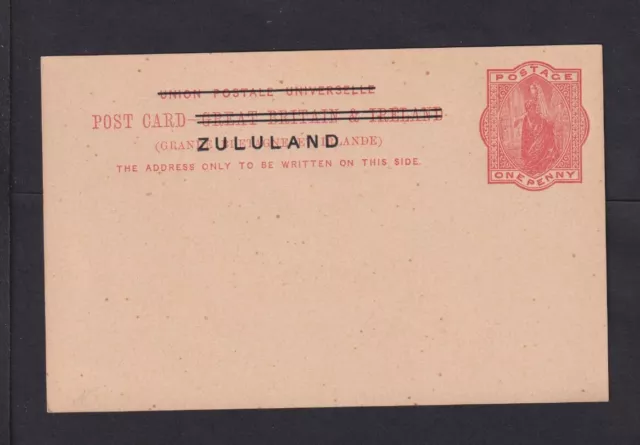 ZULULAND: 1 P. Overpressure Whole - Unused (22111382)