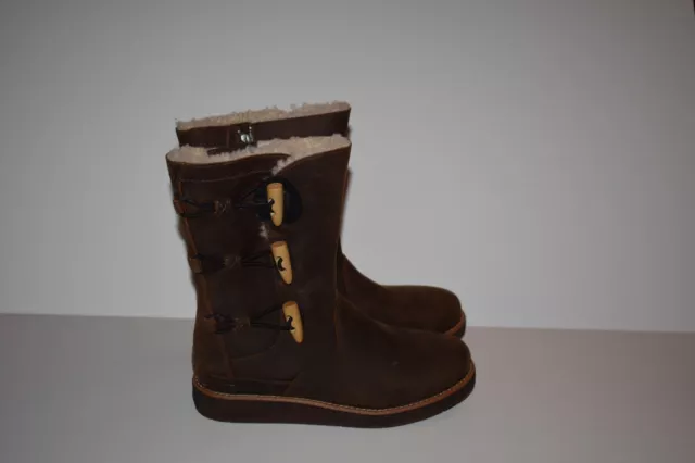 UGG KAYA BOOTS LEATHER Brown WATER RESISTANT 1012035 WOMENS Size 5
