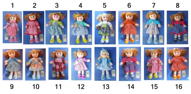 Bambola di pezza grande cm 50 in stoffa, My sweets collection, peluche pigotta