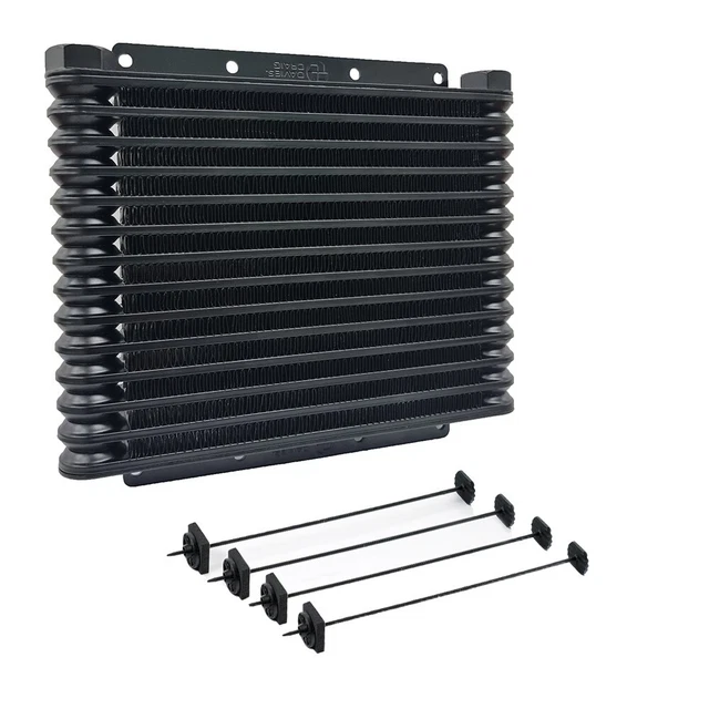 Universal Engine Transmission 30-Row Oil Cooler Relocation Kit Aluminum