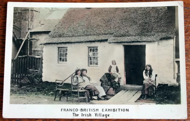 Antique RP Postcard – Irish Village – 1908 Franco-British Exhibition (Se6)