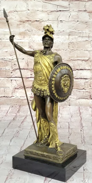 ANCIENT TIMES ROMAN LEGION SOLDIER JAVELIN SHIELD Sculpture Statue PURE Deal