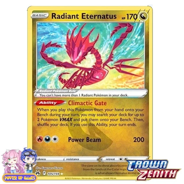 Radiant Eternatus 105/159 - Crown Zenith - Pokemon TCG Cards