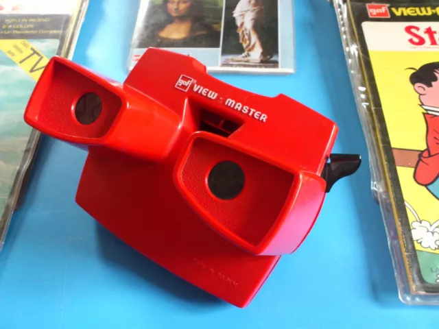 View-Master Rosso Gaf Model G Originale Vintage Raro Lotto Completo Da 22 Pezzi! 2