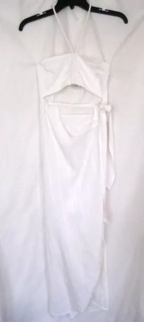 L*Space Solana White Maxi dress Coverup Swim Beach Size S/P