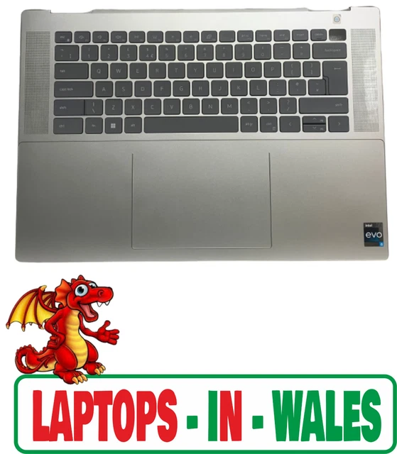 GENUINE DELL INSPIRON 16 7620 Touchpad Palmrest Cover UK LED Backlit