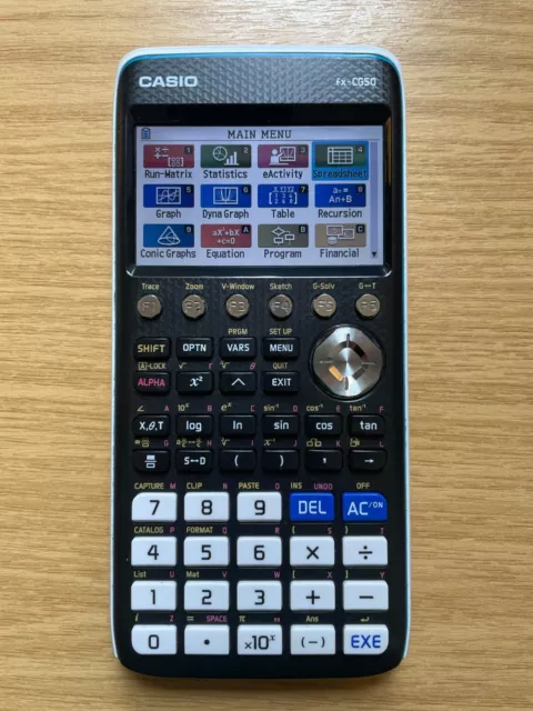 Casio FX-CG50 3D Graph Catalogue Function Graphic Calculator - Black A level