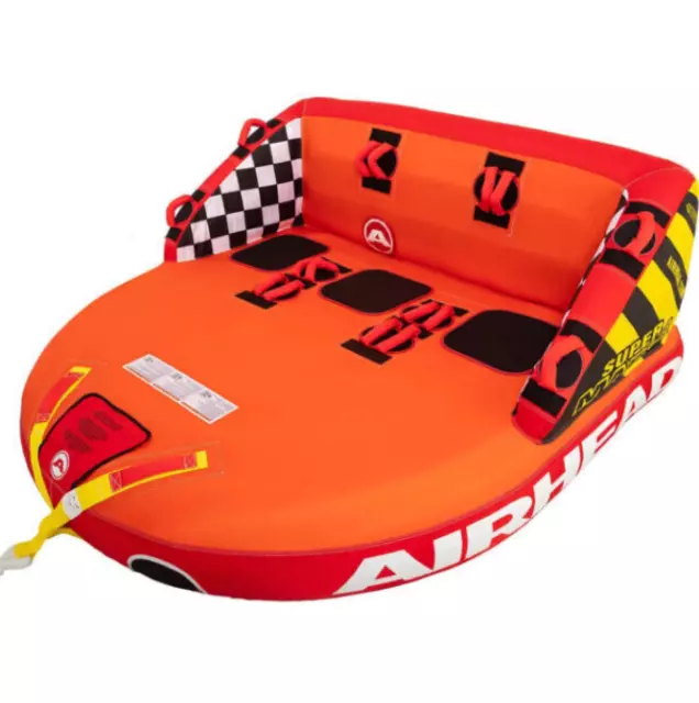 Airhead Super Mable 53-2223 Inflatable Boat Towable Tube 3-Rider