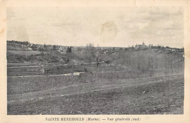 Cpa 51 Saint Menehould General View South