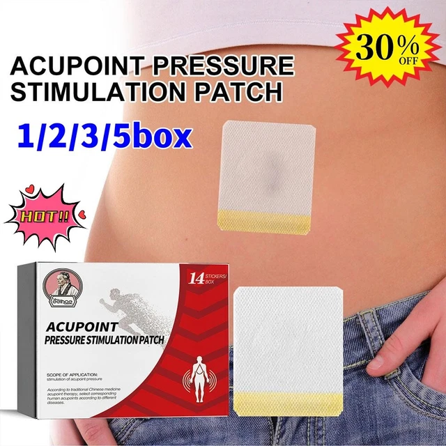1-5 cajas pegatinas de punto de acupuntura Huatangxiao estimulación de presión de punto de acupuntura, Hua Tang Xiao