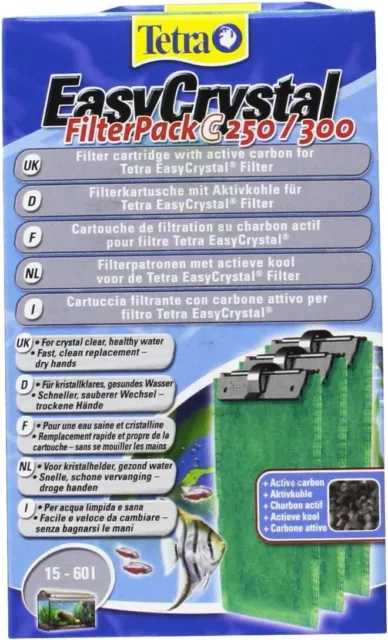 Tetratec Easy Crystal Filter Pack C 250/300 Carbon Tetra Fish Tank Filter Media