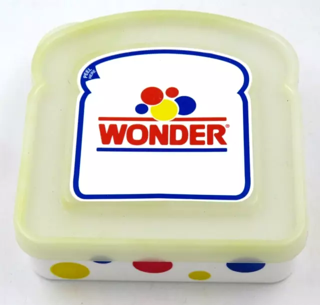 Vintage Wonder Bread Sandwich Container Plastic