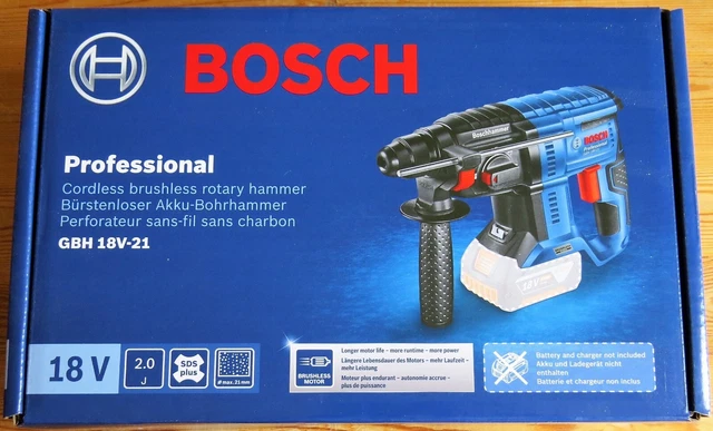 Bosch Akku-Bohrhammer 18V SDS plus c&g GBH 18V-22 1,9J solo + GDE 18V-12 L-BOXX - PfT Rudolf Sievers