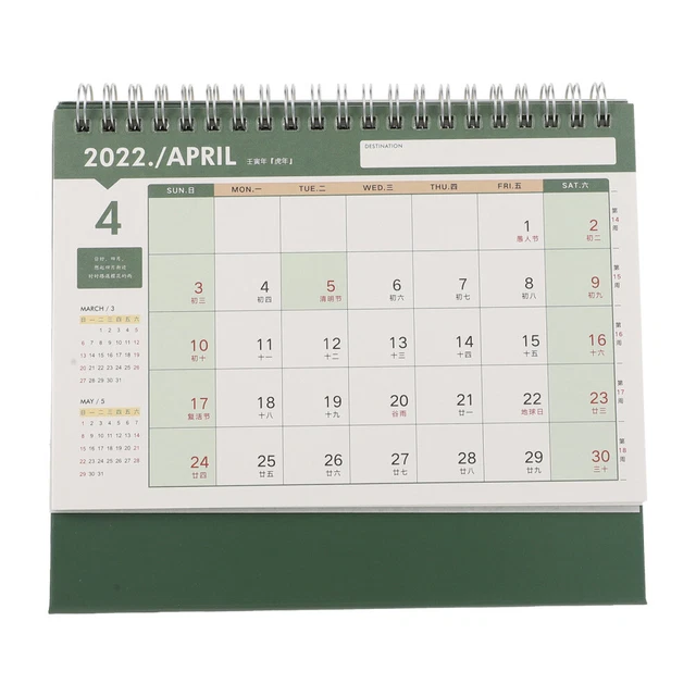 MINI CALENDRIER DE Table Des Tables 2022 Pupitre Bureau Du
