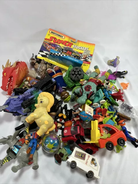 Huge Lot Vintage Toys 80’s 90’s Motu Thunder Cat Disney Pony Transformers Read