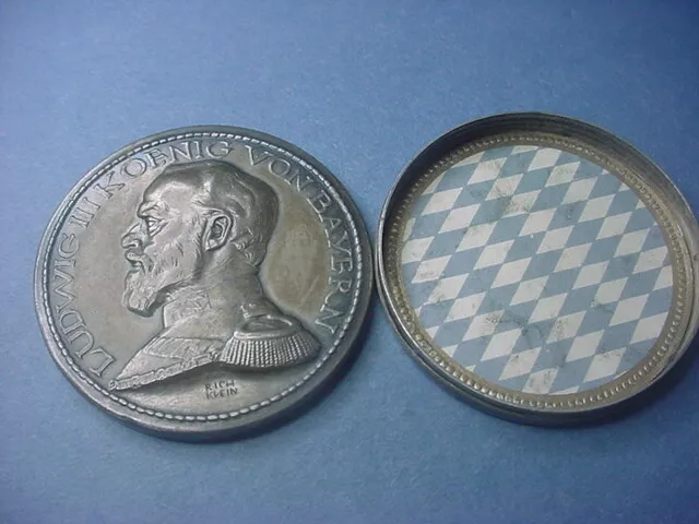 Germany Bavarian Box Taler 1914-1916 Ludwig III WW I #71312