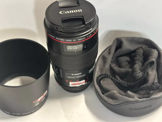 Canon EF 100mm Macro F2.8  L IS USM  Lens
