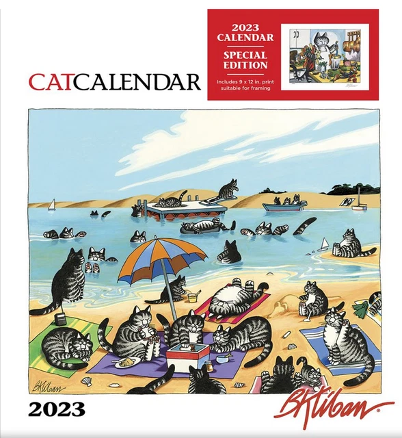 KLIBAN CAT 2023 Catcalendar Special Edition Wall Calendar NEW! 29.96