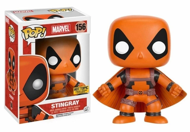 Funko Pop! Marvel #156 Deadpool STINGRAY Vinyl Bobble Head Hot Topic Exclusive