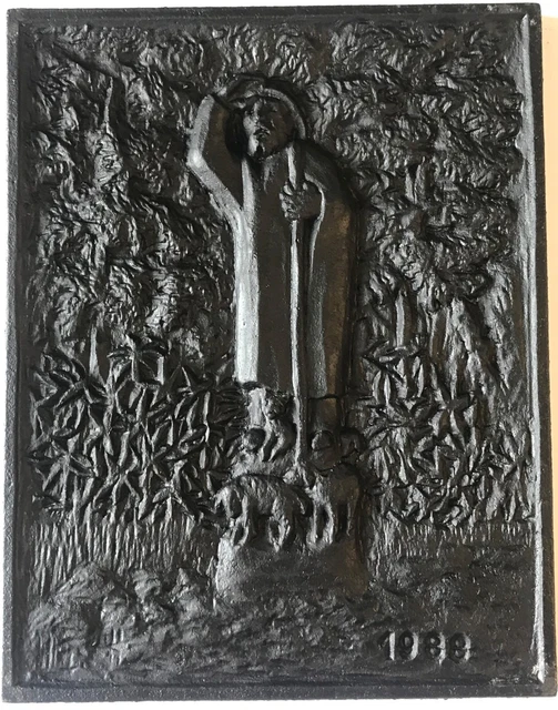 CLAAS - Gusseisen-Platte – 1988 Spökenkieker / Wandbild / Reliefplatte aus Nachl